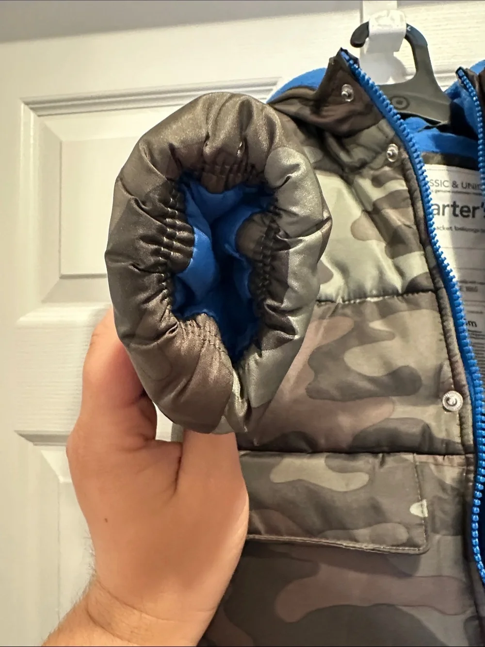 Carters camouflage puffer